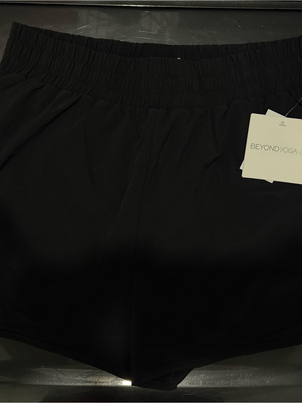 Beyond Yoga Black High-Rise Athletic Shorts